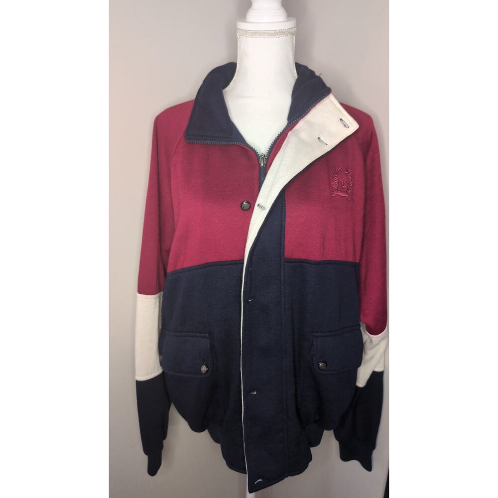 Vintage Dior Tracksuit Set Mens L Colorblock Jacket Pants 90s - Picture 2 of 12